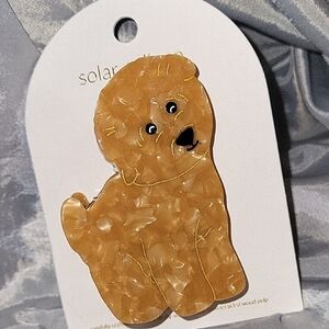 Bichon Frise Dog Hair Clip Resin By Solar Eclipse Brand New Ls